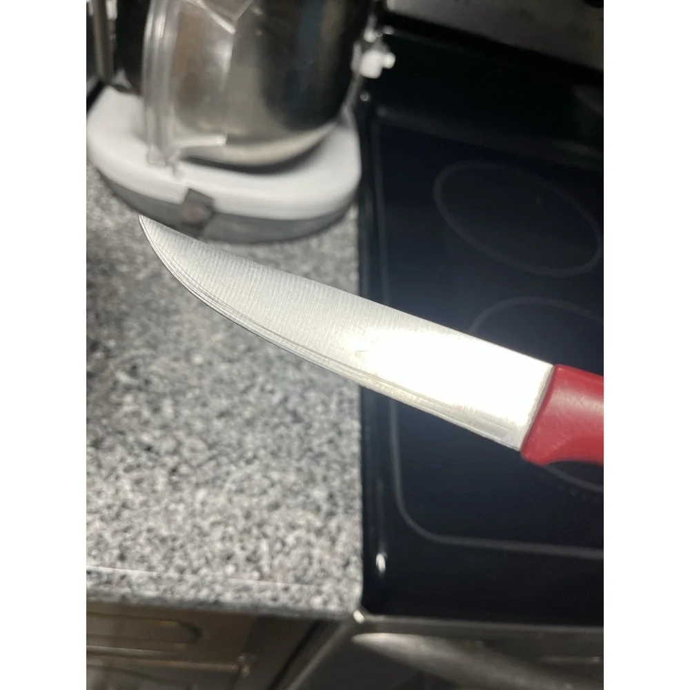 Kitchen Aid 14 Piece Knife Set Red handle ‎ & Block Set-Read Description